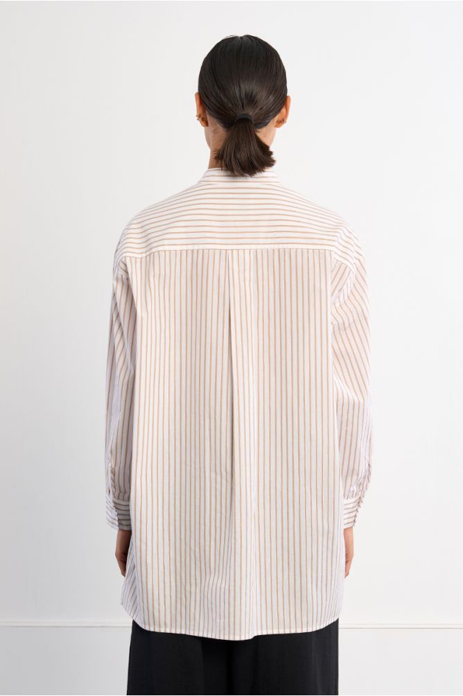 Chemise col Mao en coton