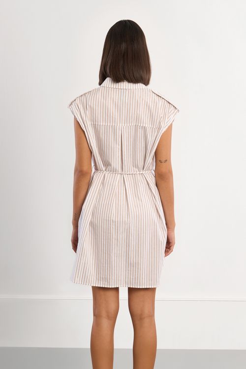 Cotton shirt mini dress