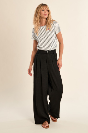 Pantalon de tailleur, large