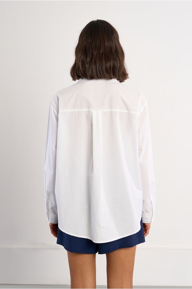Large chemise en coton