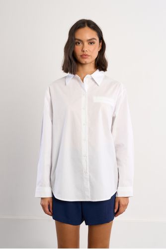 Large chemise en coton