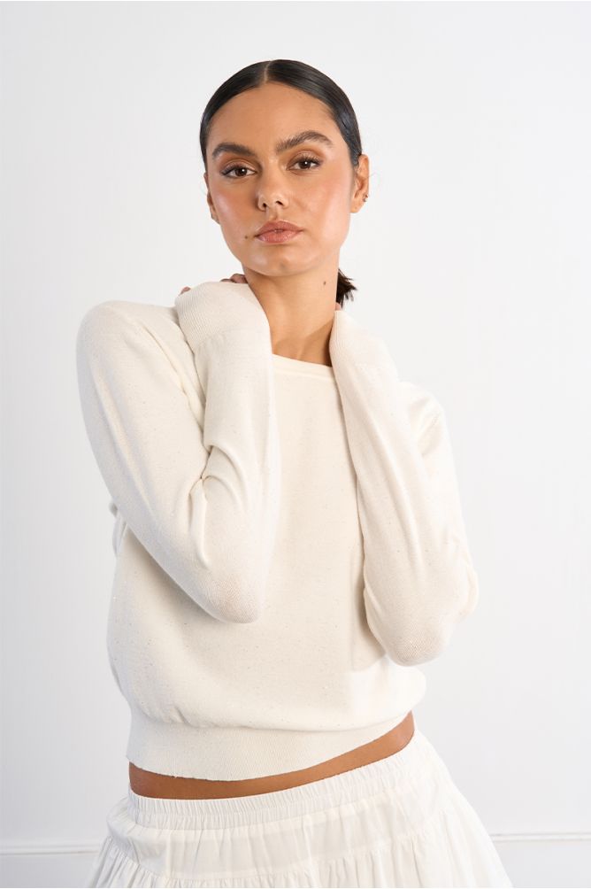 Pull basique à strass