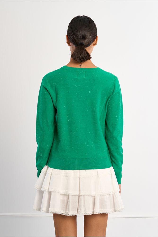 Basic rhinestone sweater