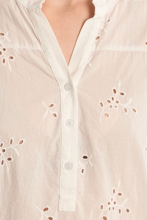 Chemisier coton en broderie anglaise