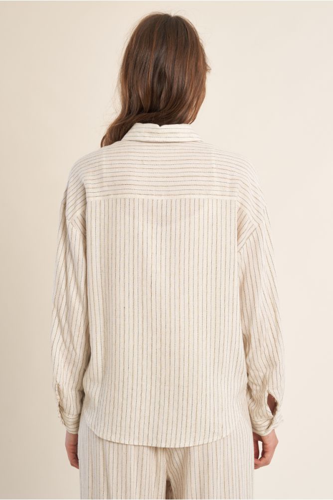 Chemise casual, rayée