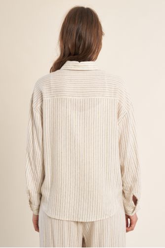 Chemise casual, rayée