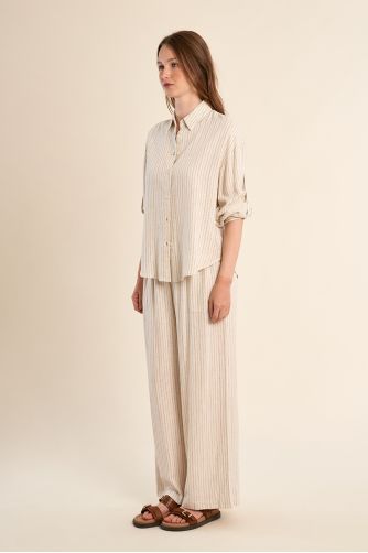 Chemise casual, rayée