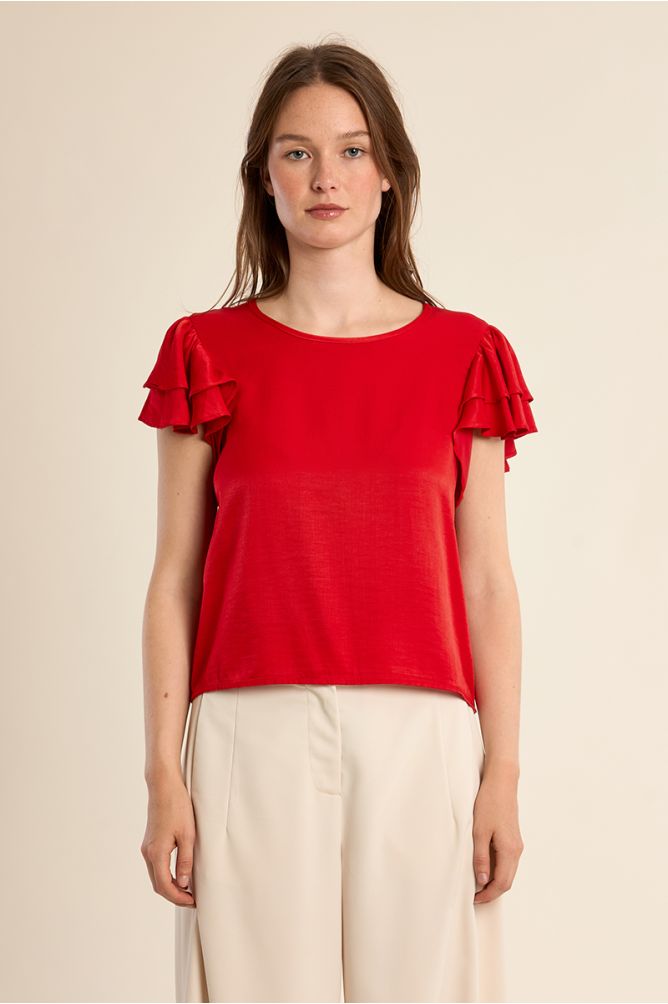 Short-sleeved top