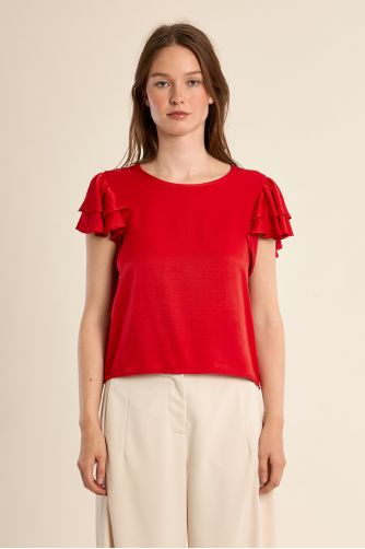 Short-sleeved top