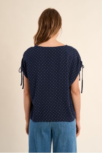 Top chemisier à pois