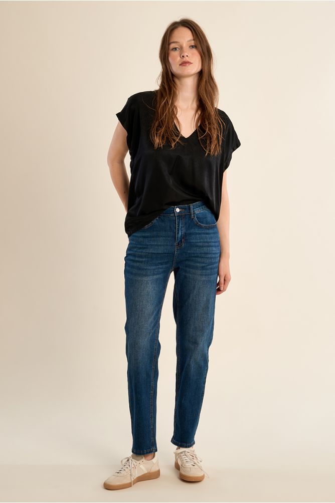 T-shirt basique parsemé de strass