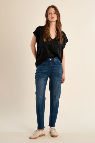 T-shirt basique parsemé de strass