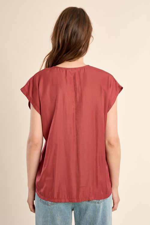 T-shirt basique parsemé de strass