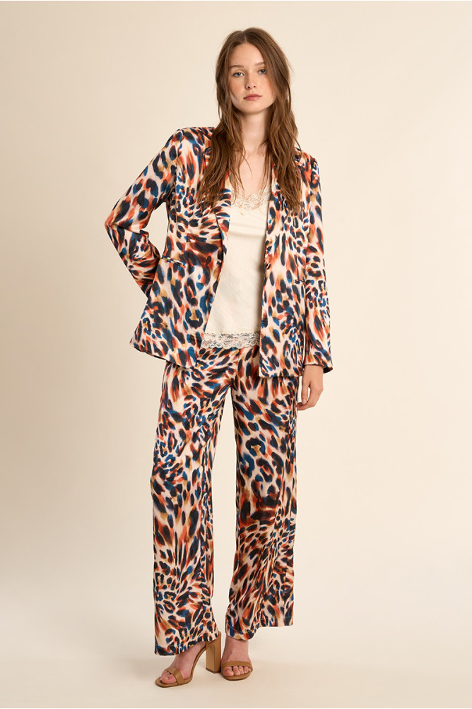 Straight trousers, printed