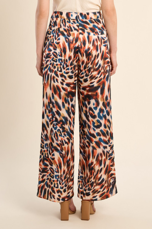 Pantalon droit, imprimé