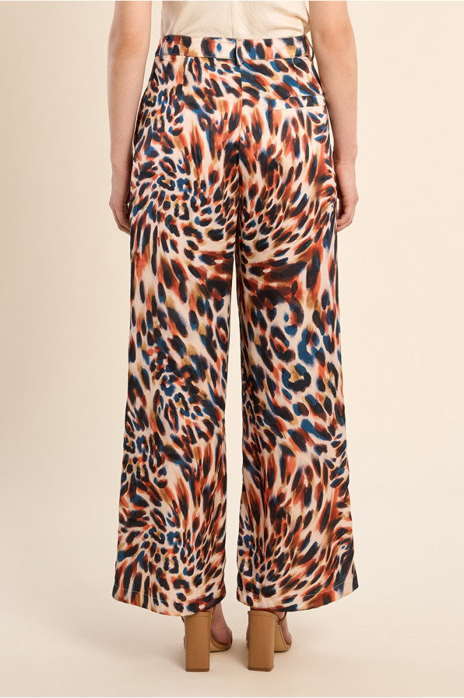 Pantalon droit, imprimé