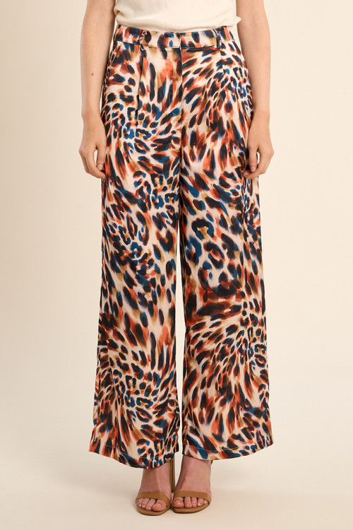 Straight trousers, printed