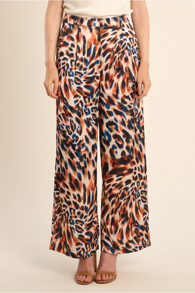 Straight trousers, printed