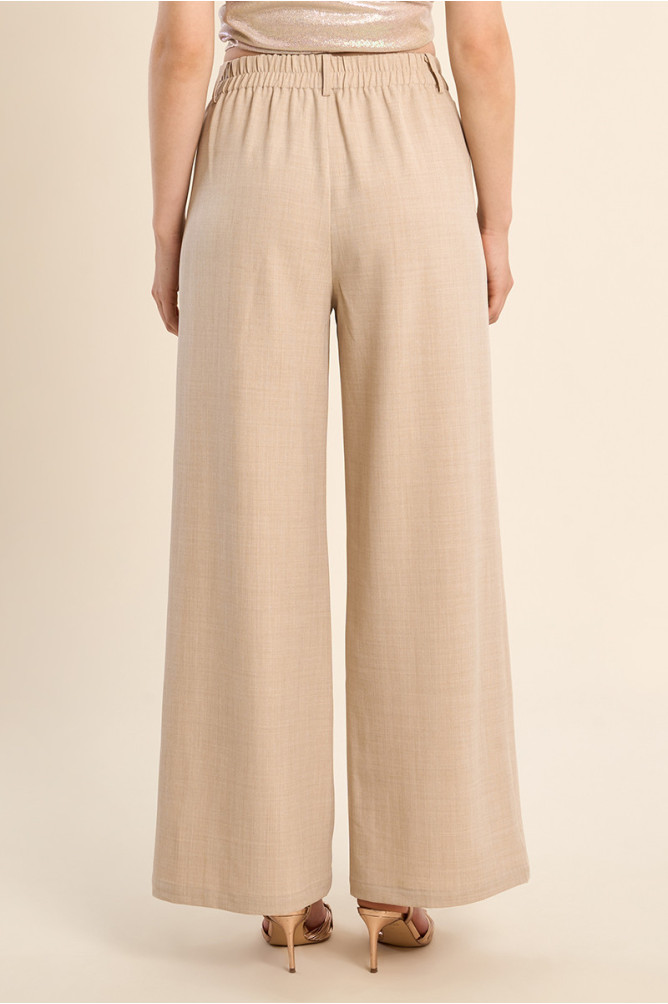 Pantalón de mujer largo, detalle pinzas.