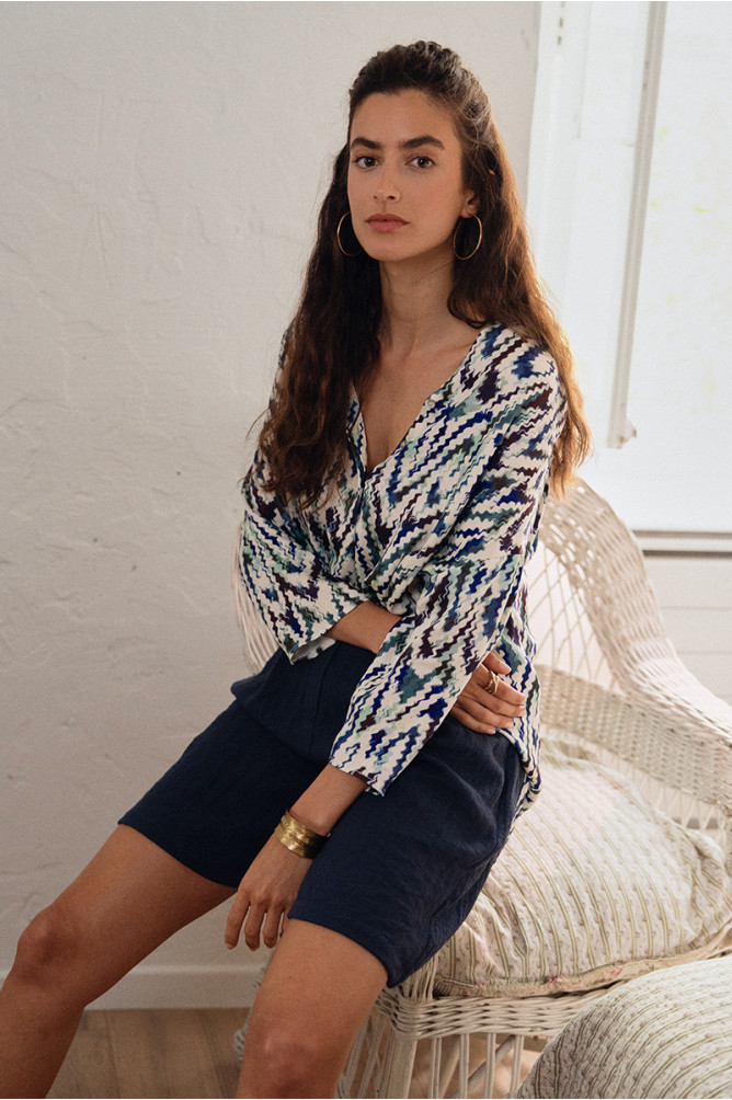 Top imprimé graphique