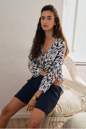 Top imprimé graphique