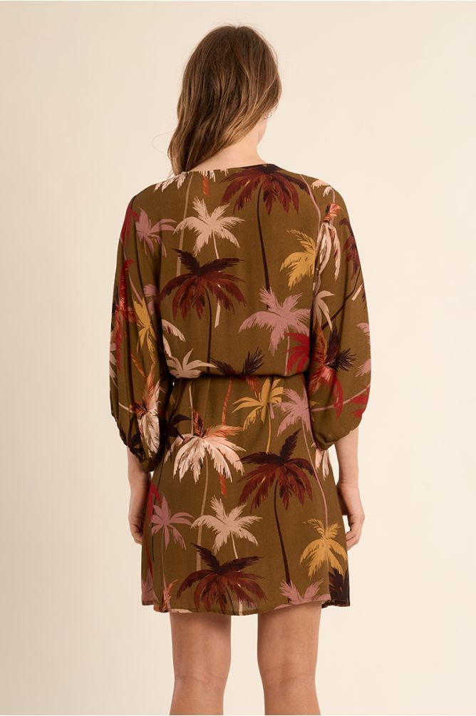 Robe courte, imprimée