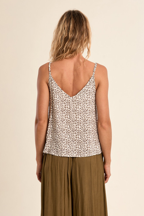 Leopard print camisole