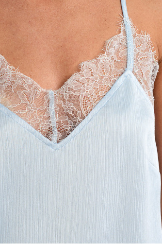 Lace satin camisole