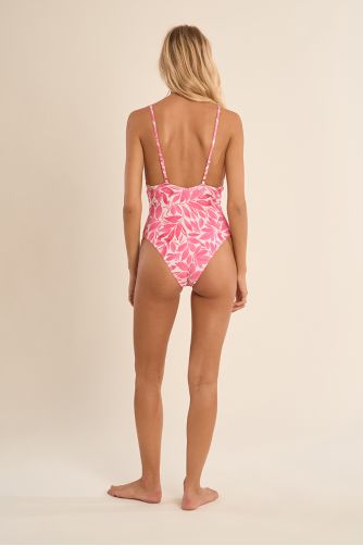 Bañador de tirantes, estampado rayas.