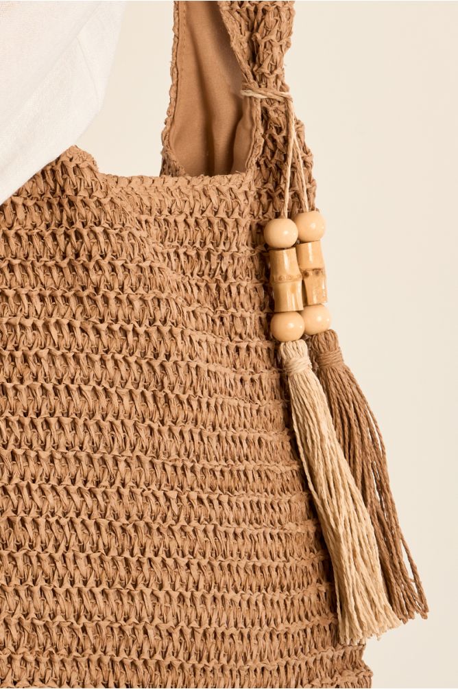 Sac en paille oversize
