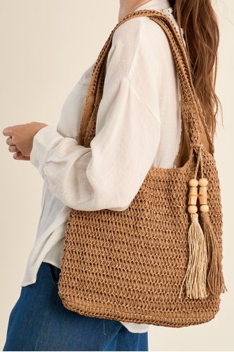 Sac en paille oversize