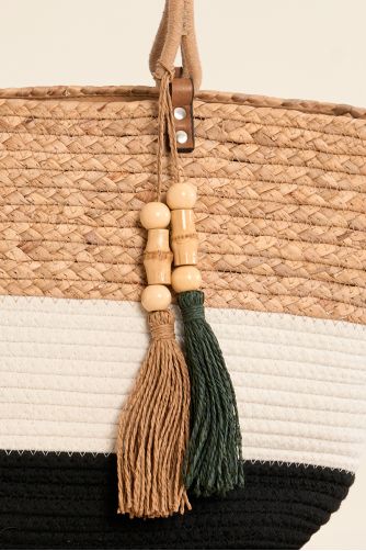 Woven beach basket
