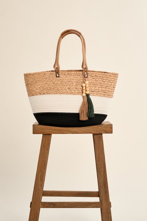 Woven beach basket