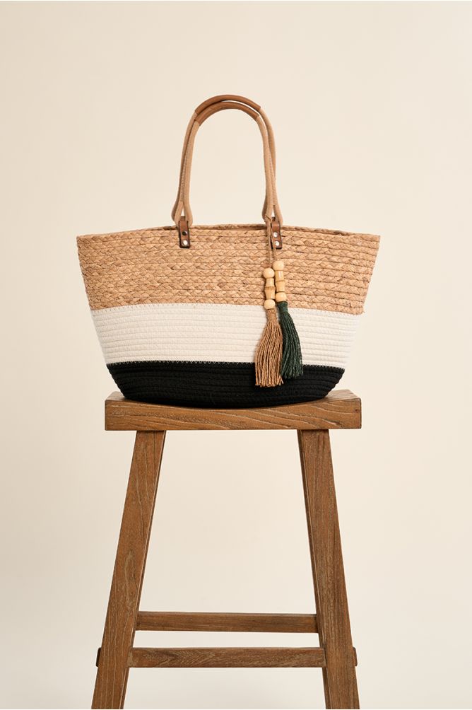 Woven beach basket