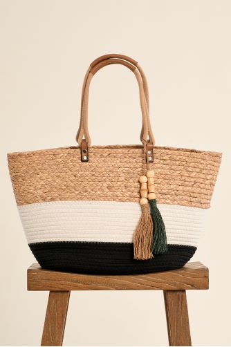 Woven beach basket