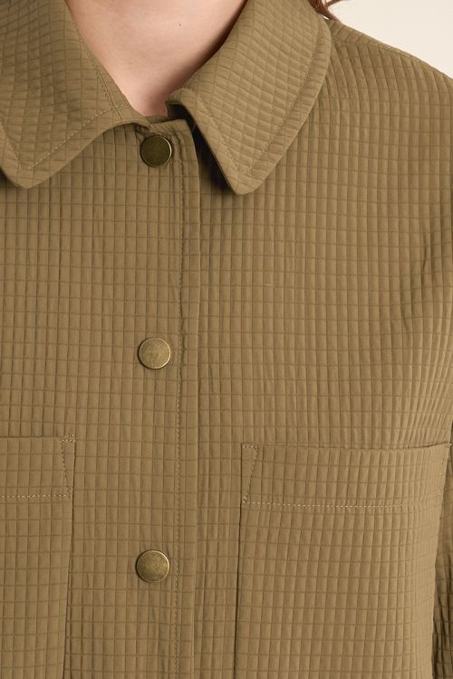 Quilted jacket, straight