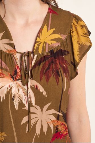 Flared top, printed