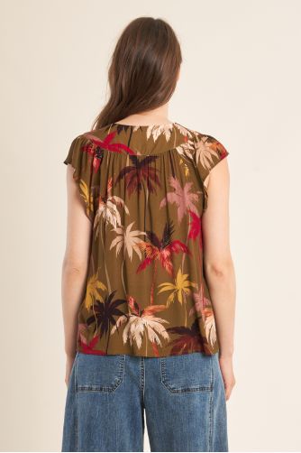 Flared top, printed