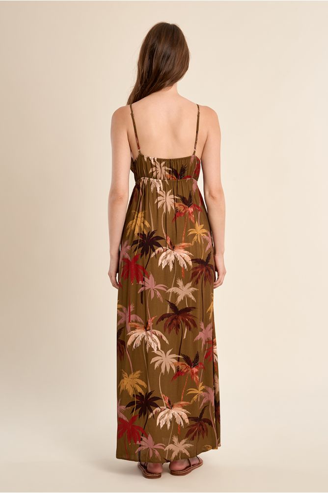 Robe longue, imprimée