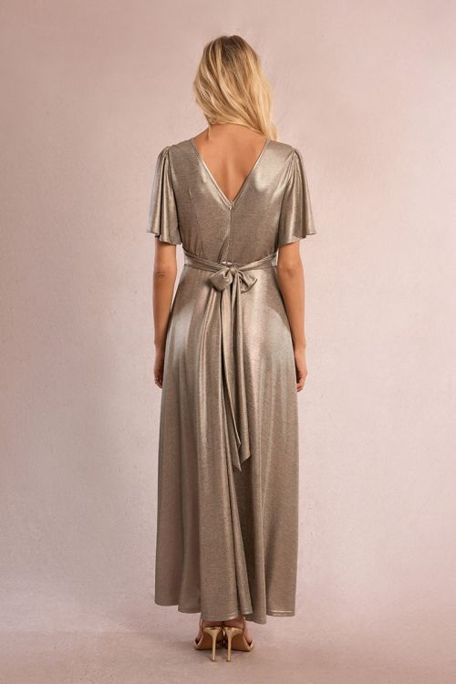 Iridescent maxi dress