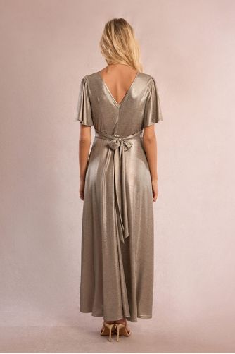 Iridescent maxi dress