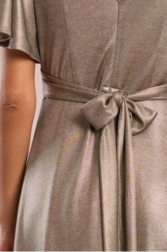 Iridescent maxi dress