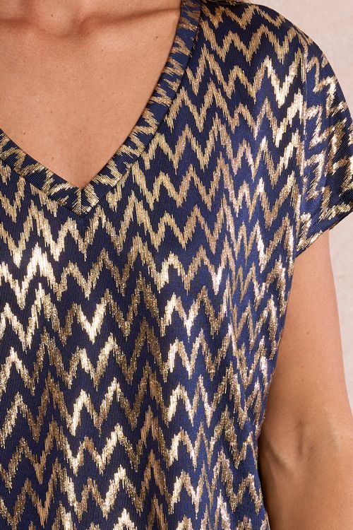 T-shirt droit, irisé