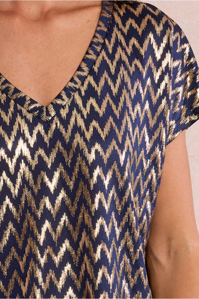 T-shirt droit, irisé