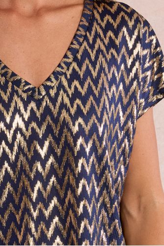 Straight, iridescent T-shirt