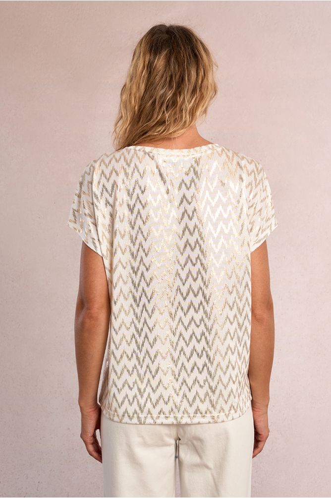 T-shirt droit, irisé