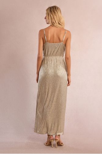 Robe longue, irisée