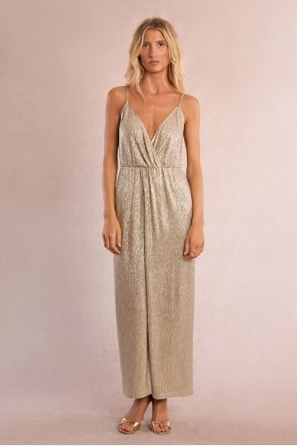 Robe longue, irisée