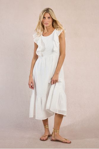 Robe longue à strass