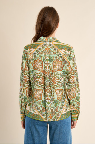 Chemise légère, imprimé foulard